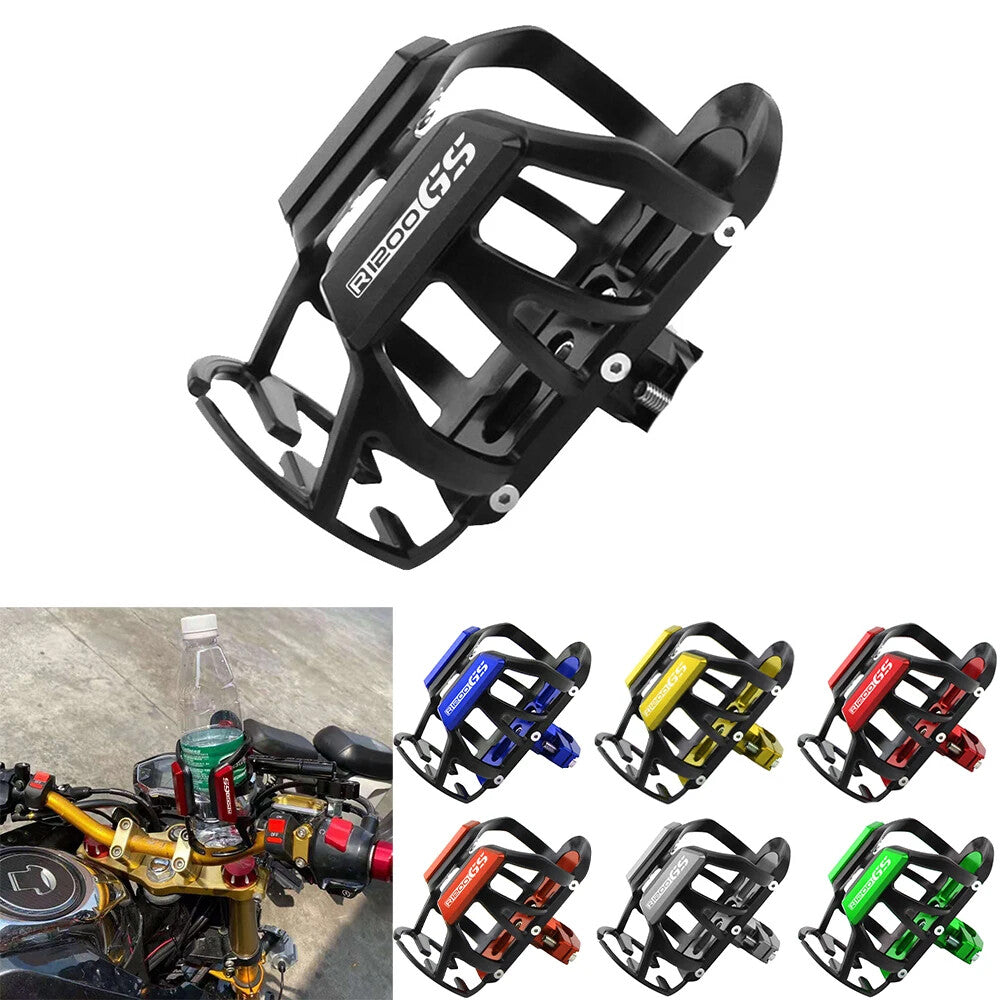 New CNC Water Beverage Bottle Drink Cup Holder Mount for BMW R 1200GS 1250GS Adv