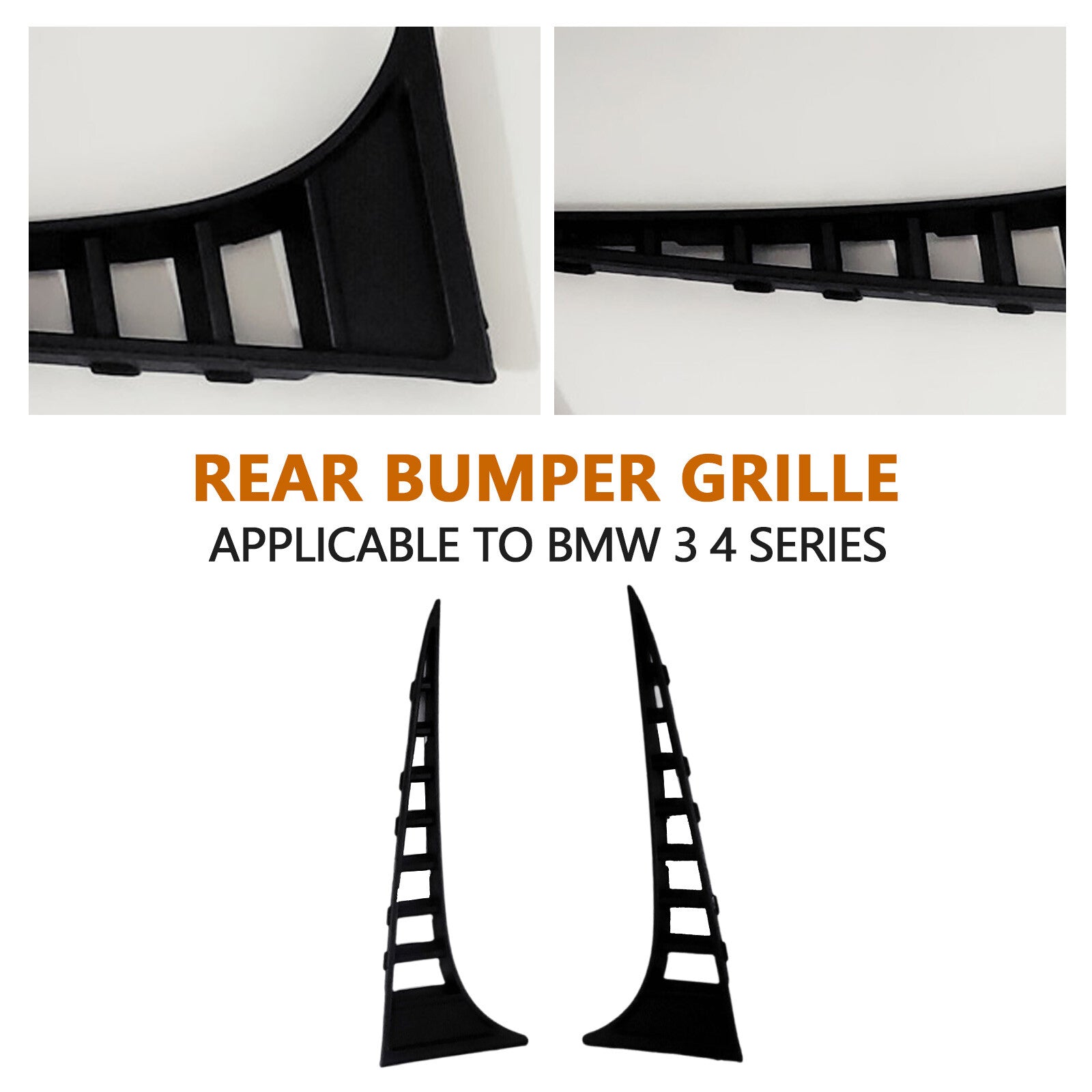 for BMW F80 M3 F82 F83 M4 Cabriolet Coupe A Pair Rear Bumper Grille Cover