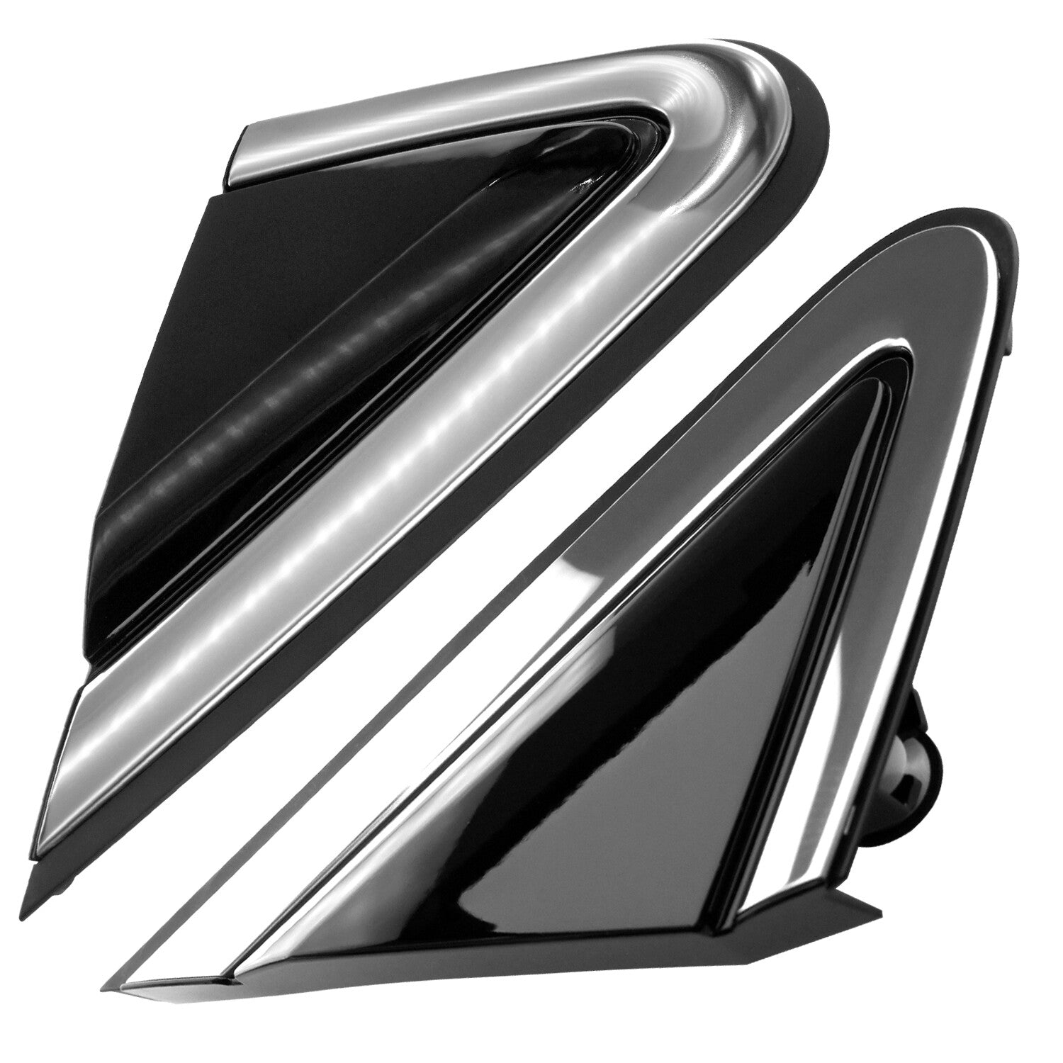 1 Pair Front LeftRight Mirror Corner Triangle Molding Fender for Nissan Murano
