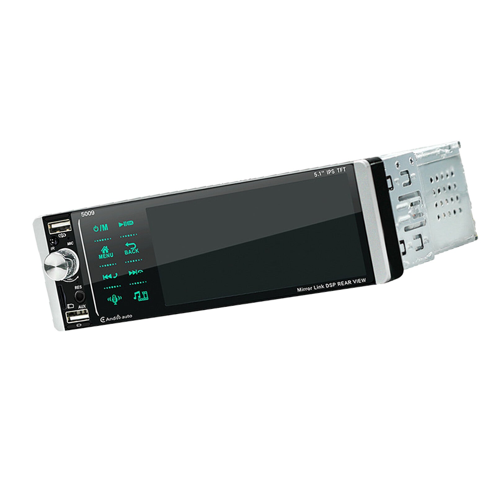 5.1-inch 1DIN Car Radio MP3 USB AUX AM/FM Digital Media Stereo Receiver Mirror Link