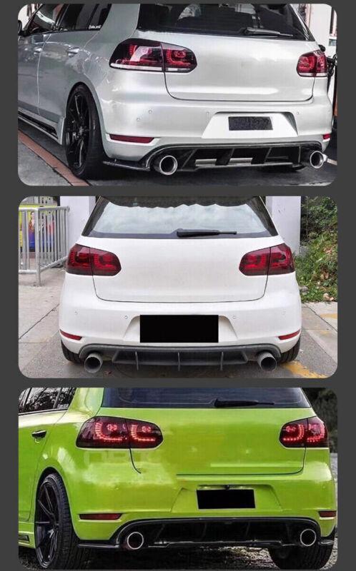 Rear diffuser bumper and boiler chin for Volkswagen MK6, for Golf 6 VI, GTI 2010-2013