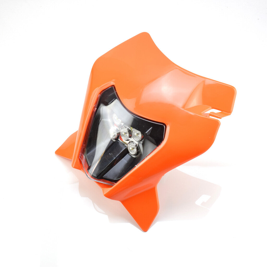 Motorcycle LED Headlight Headlamp Head Light Fairing For EXC SXF MX Dirt Bike