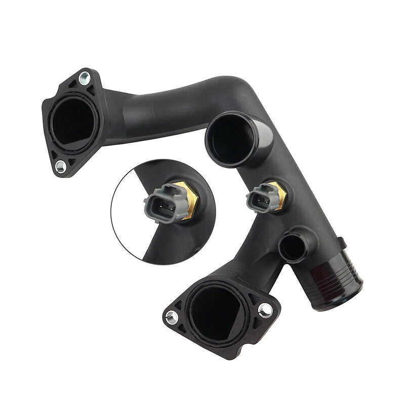 96JV8A504BD Thermostat Cover Outlet Pipe w/Sensor for Jaguar Vanden Plas XJ8 XK8