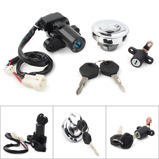 Ignition Switch Fuel Gas Cap for Seat Lock Set Fit for Yamaha XVS950 V Star 950