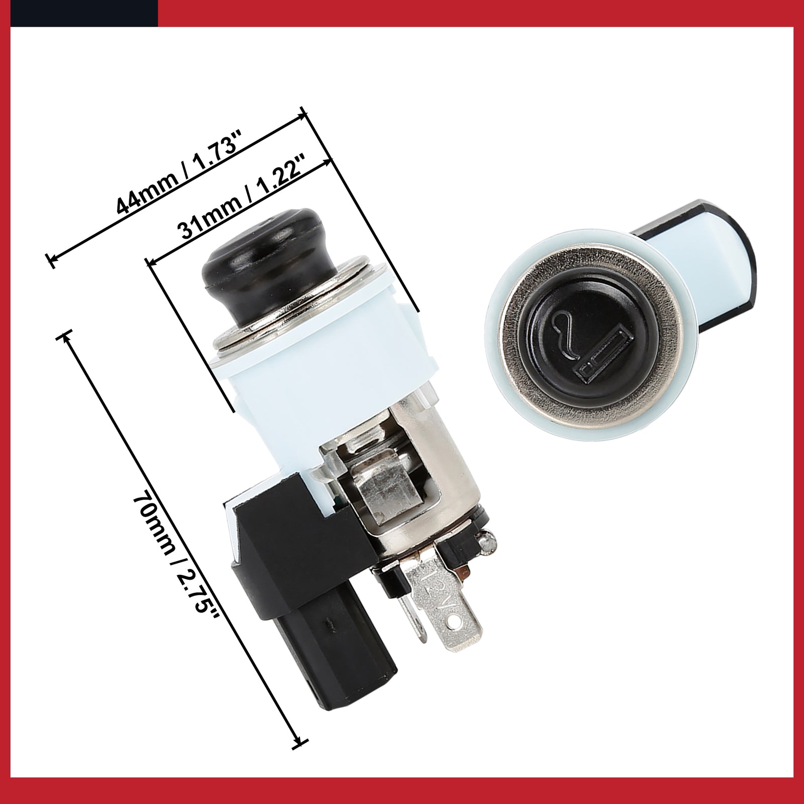 1-piece pack of new cigarette lighter components (85500-12240) - Assy, suitable for Toyota and for Lexus .