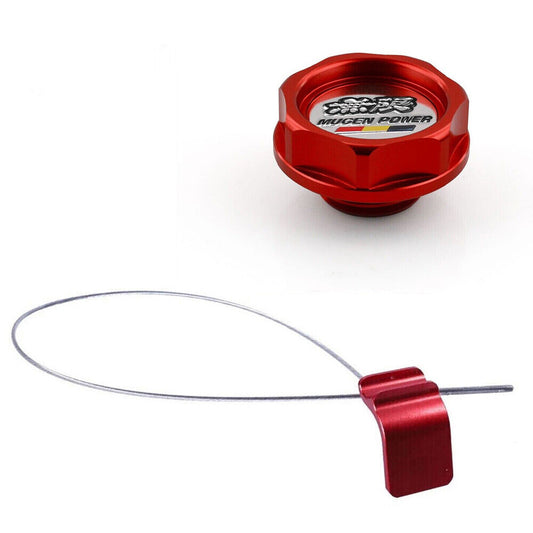 Red Oil Filler Cap Cover + Oil Dipstick for Honda for Civic Accura K20 K Series