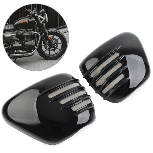 2x Battery Side Covers Left Right Set For T120/T120 2016-2020 Glossy Black
