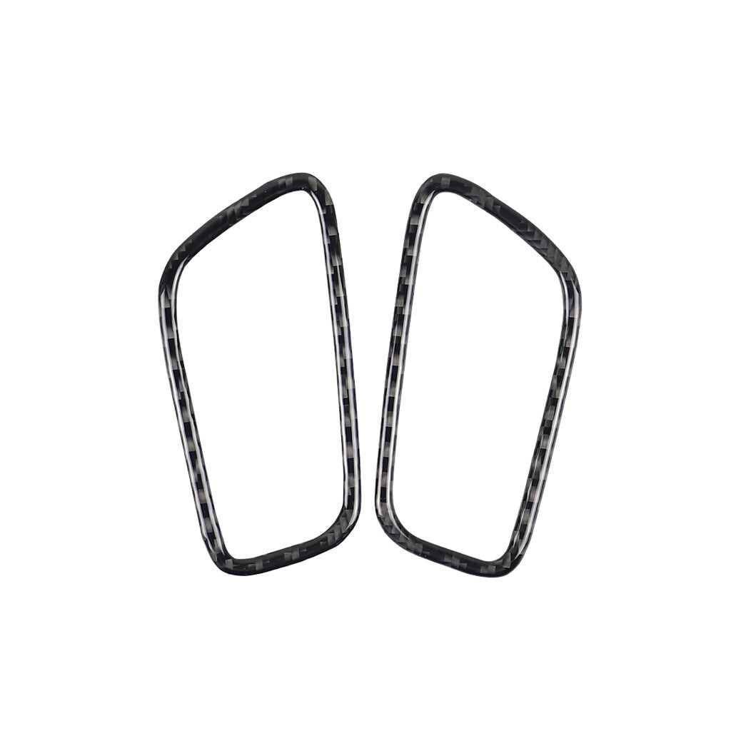 2Pcs Carbon Fiber Inner Air Vent Outlet Cover Trim for Porsche Macan 2014-2019