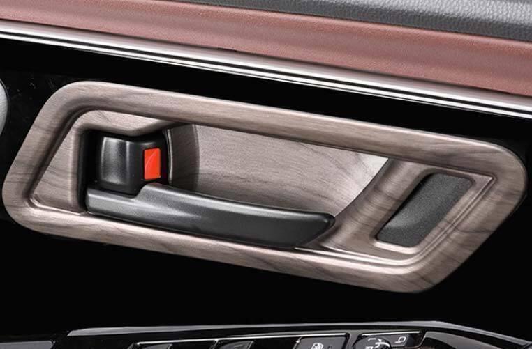 for Toyota BZ4X 23-2024 Peach Wood Grain Inner Door Handle Decorate Bowl Trim 4X