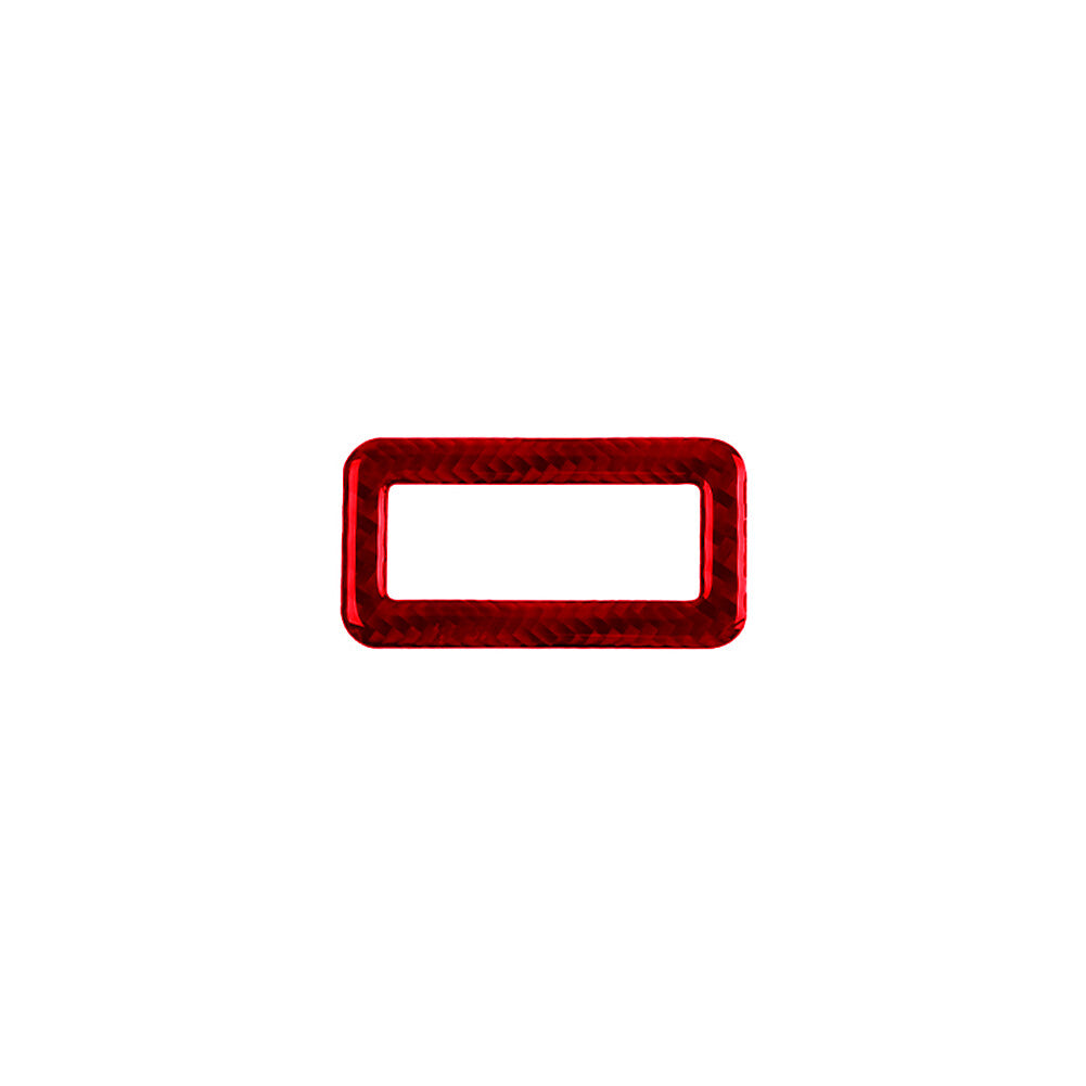 Red Boot Trunk Switch Trim Cover Decor Carbon Fiber for VW Touareg 2011-2018