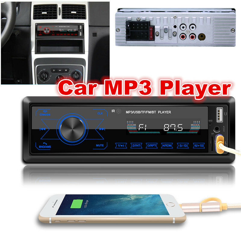 Bluetooth Car Stereo Audio In-Dash FM AUX Input Receiver USB SD MP3 Radio Player