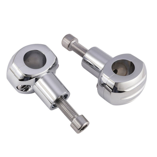 Chrome Motorcycle 25mm Handlebar Risers Clamps Handle Bar Mount for Harley for Honda