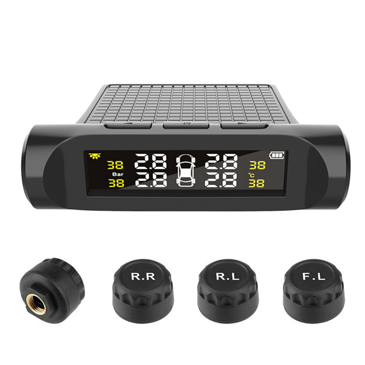 TPMS Wireless Tire Pressure Monitoring System 4 External Sensors For Car SUV MPV