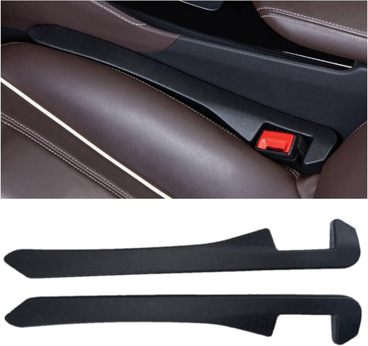 2pcs Black Car for Seat Gap Filler Car SUV Truck for Seat Blocker Catcher Fill The Space