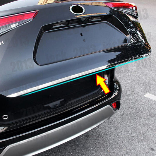 for Toyota Highlander 2020-23 Steel Rear Tailgate Door Trunk Lid Cover Trim 1pcs