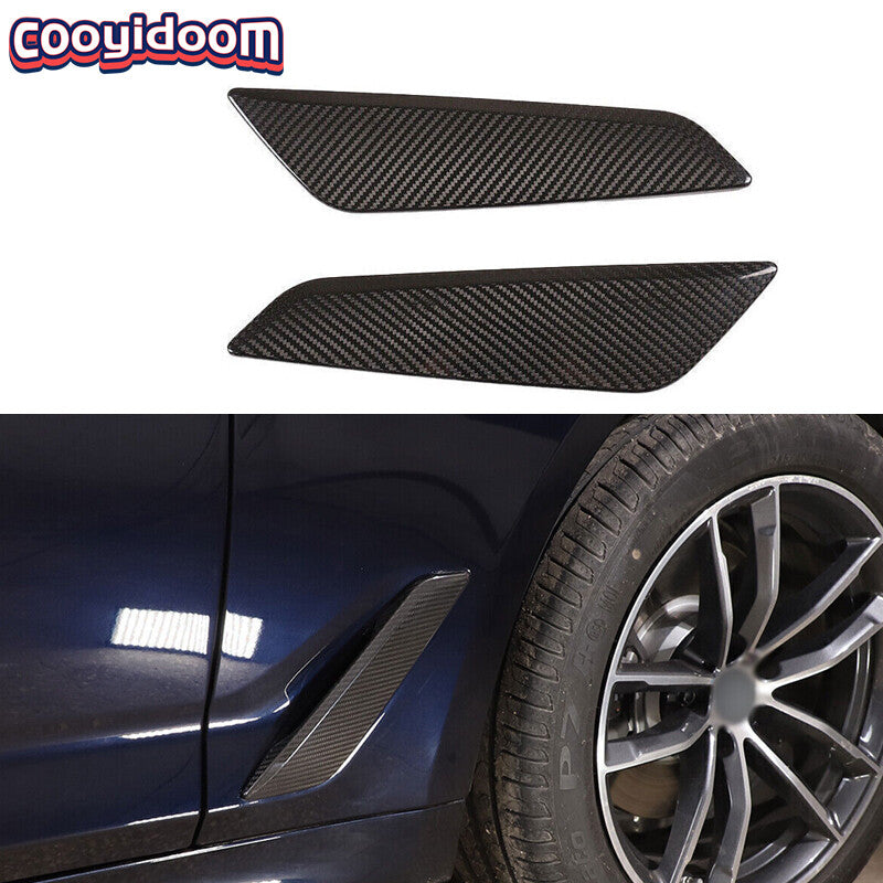 carbon fiber side fender vent socket cover for BMW 5 Series G30 2018-23