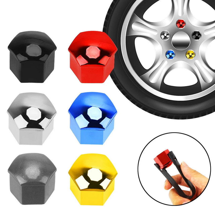 Car wheel nut cover, hub bolt protection cover, bolt rust prevention black, suitable for Toyota .