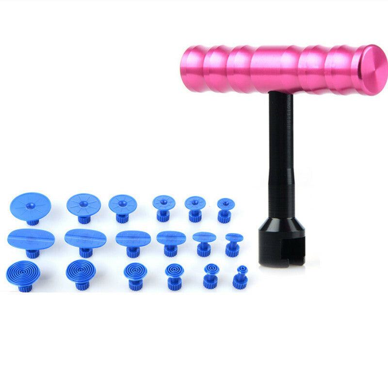 Body Panel Sheet Paintless Dent Repair Puller Lifter Hammer Glue Gun Tool Kit