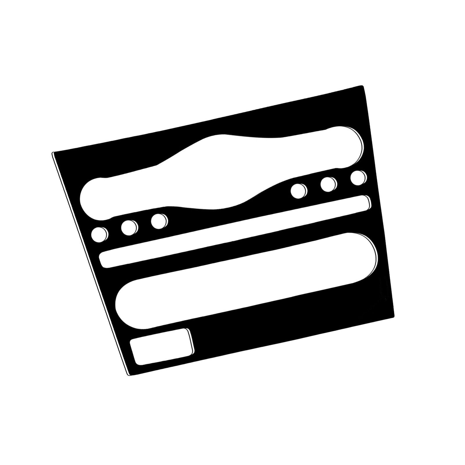 Piano Black Radio Control Panel Cover Trim Type B for Infiniti G37 2010-2013