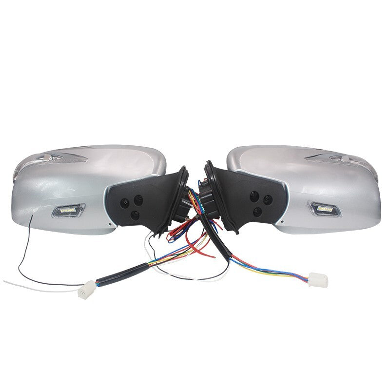 for Toyota Hiace Sliver Electric Reflector Rearview Mirror Exterior Led Light