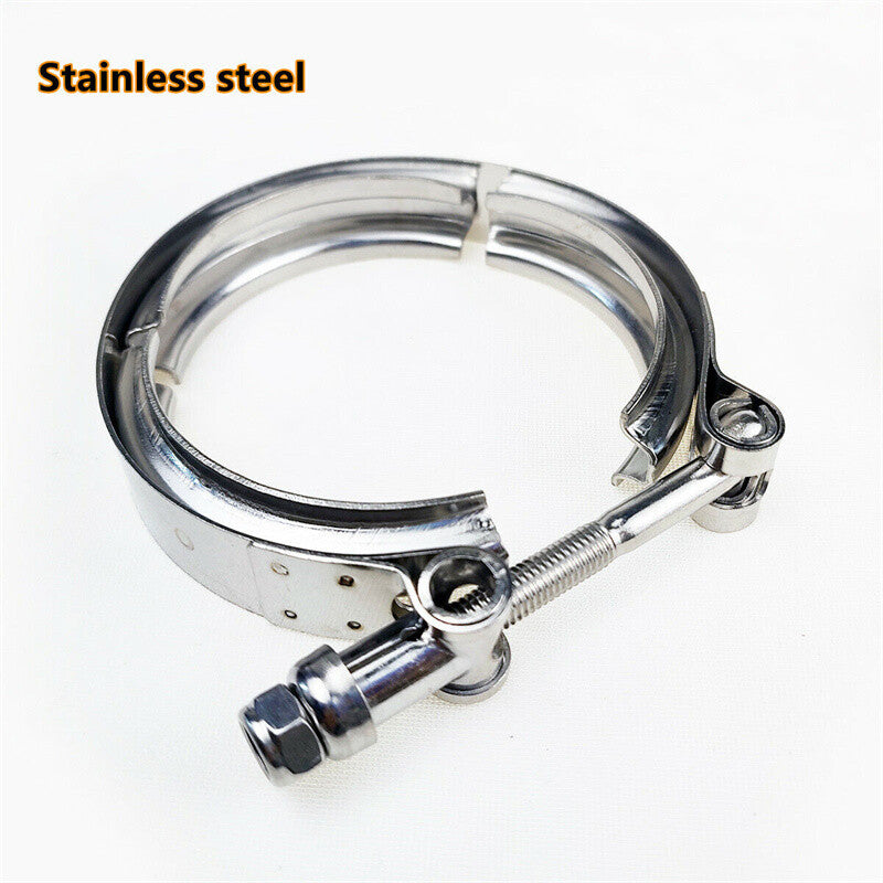 2.25 inch Stainless Steel V-Band Clamp Mild Steel Flange for Exhaust Downpipe