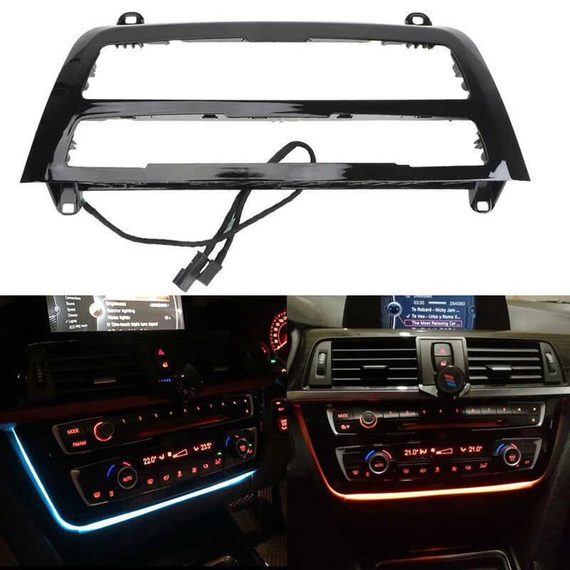 Car LED Dashboard Instrument Cluster Radio Frame Console Cover Ambient Light