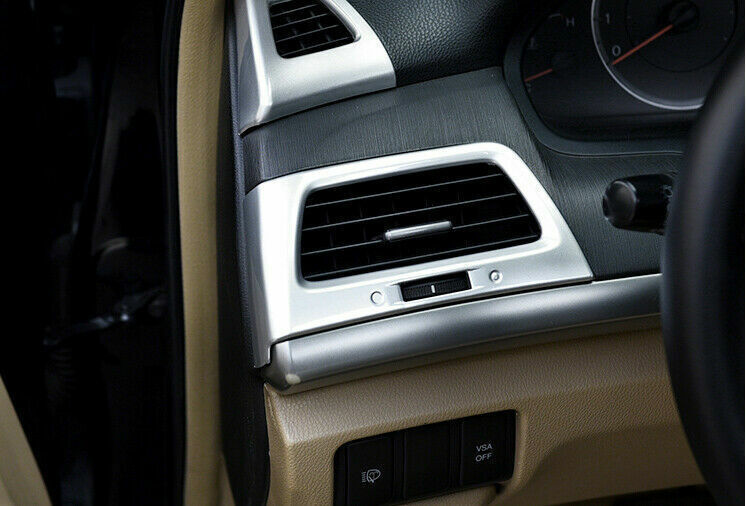 LR AC Air Outlet Vent Cover Trim 2X for Honda Accord Crosstour 2008-2013 Silver