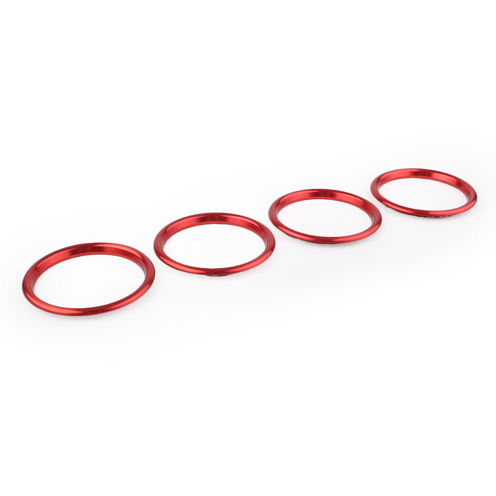 Interior Air Vent Outlet Trame Ring Cover Trim Fit for Audi A3 S3 Q2L 2012-2019 Red