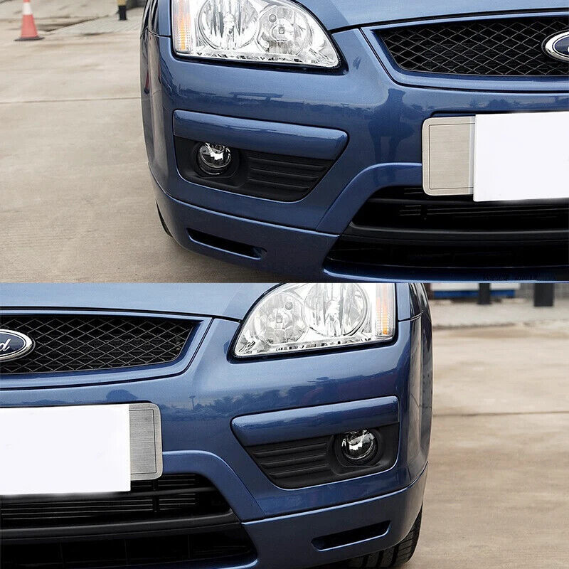 1 Pair for Ford Focus MK2 II 2005-2007 Front Bumper Fog Light Cover