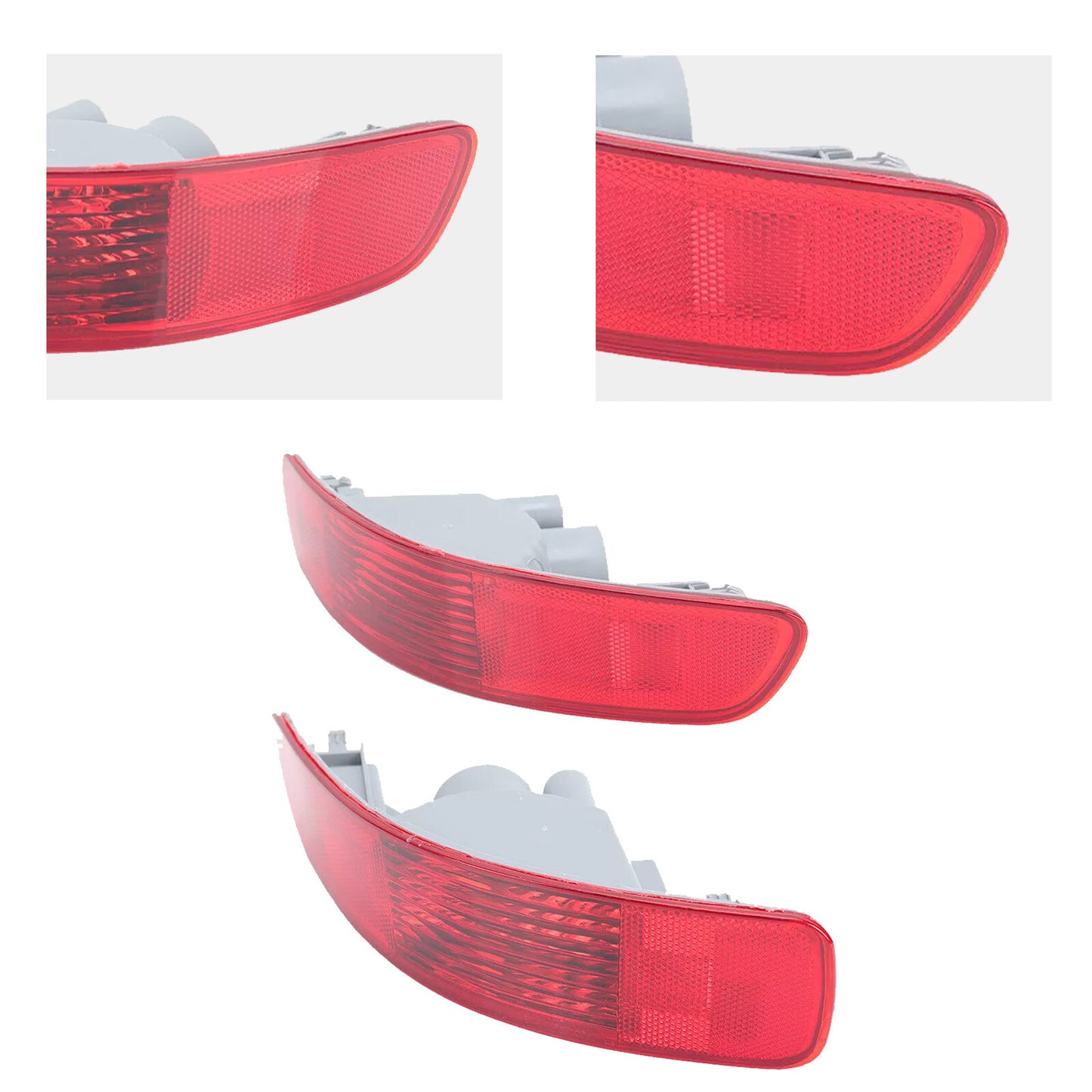 2pcs Rear Bumper Reflector Light Tail Fog Lamp For Mitsubish Outlander 2007-12K6