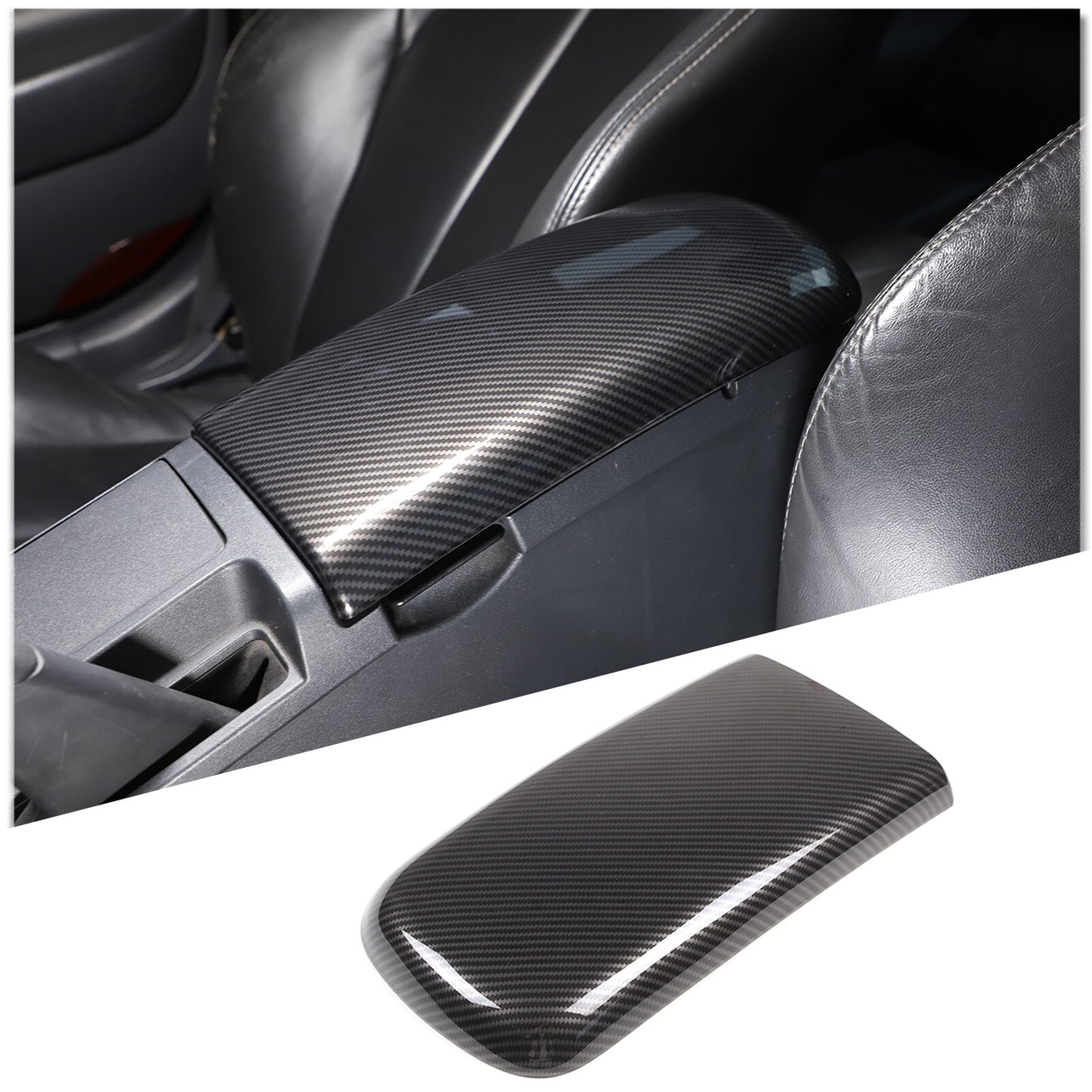ABS Carcon fiber interior door handle frame trim cover for Toyota Tacoma 2016 - 2022