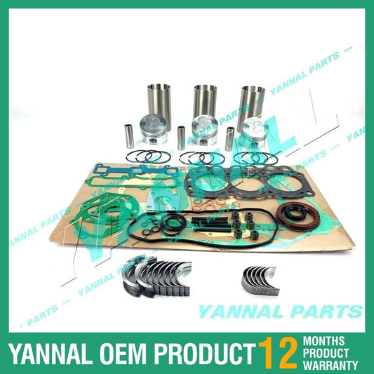 L3E Overhaul Engine Reconstruction Kit with Shim Bearings for Mitsubishi L3E Engines