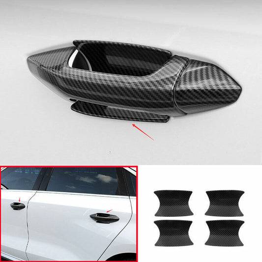 For 2022-24 for Audi A3 ABS Carbon Fiber Exterior Side Door Bowl Molding Cover Trim