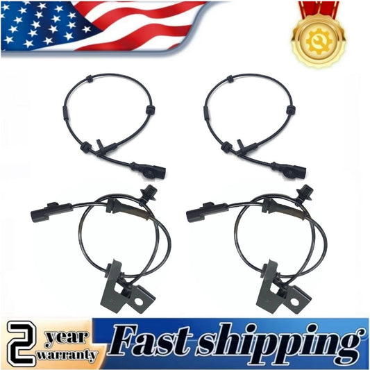 One set of left and right front and rear ABS wheel speed sensors suitable for Fiesta vehicles manufactured between 2013 and 2019.