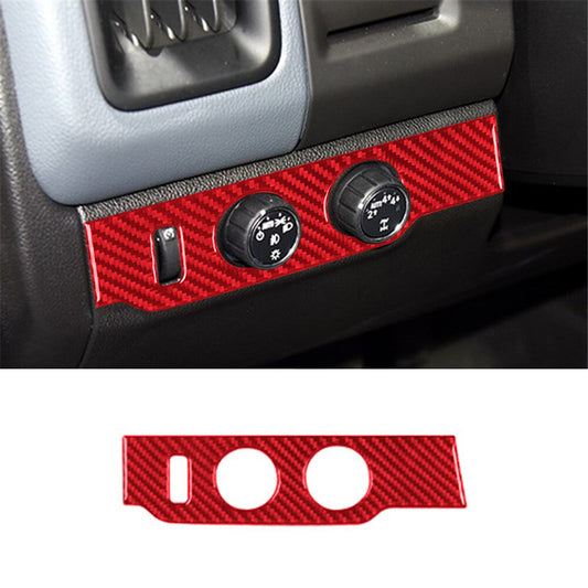 Headlight Control Knob Trim Cover for Chevrolet Colorado/ for GMC for Canyon 2015-22 Red