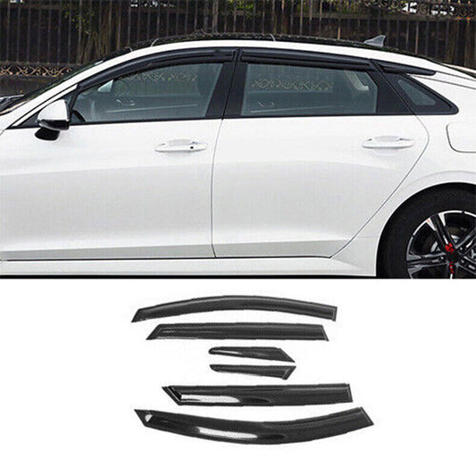 for Kia K5 2021-2024 Black Window Visor Vent Sun Shade Rain Guard Door Visor