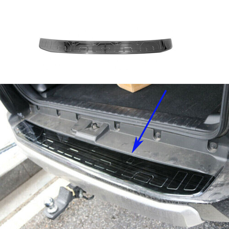 Black Outer Rear Bumper Protector Sill Plate Cover For Auto for Toyota 4Runner 14-19