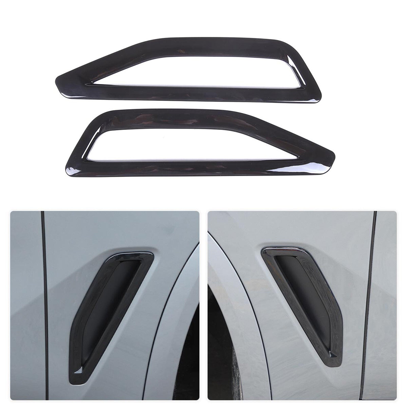 Carbon fiber exterior center console gear shift frame trim for Toyota Tacoma 11-15