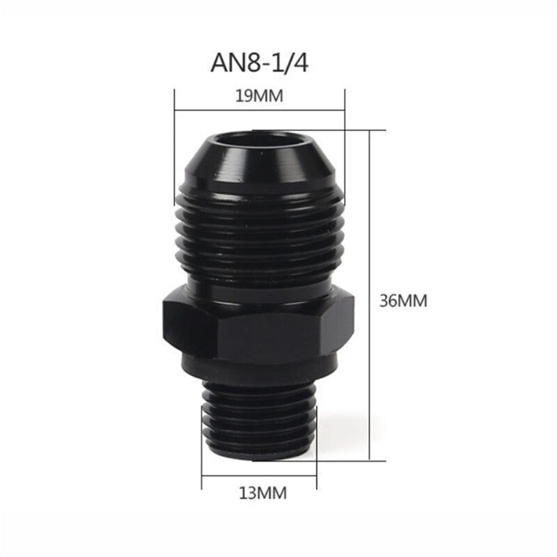 8AN-1/4 Transmission Oil Cooler Adapter Fitting GM Turbo 350 400 4L60E 200R 2pcs