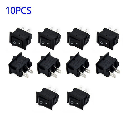 10 Car, Truck, Ship Round Rocker Stick 12V 16A 2-Pin Switch SPST Switch Ne
