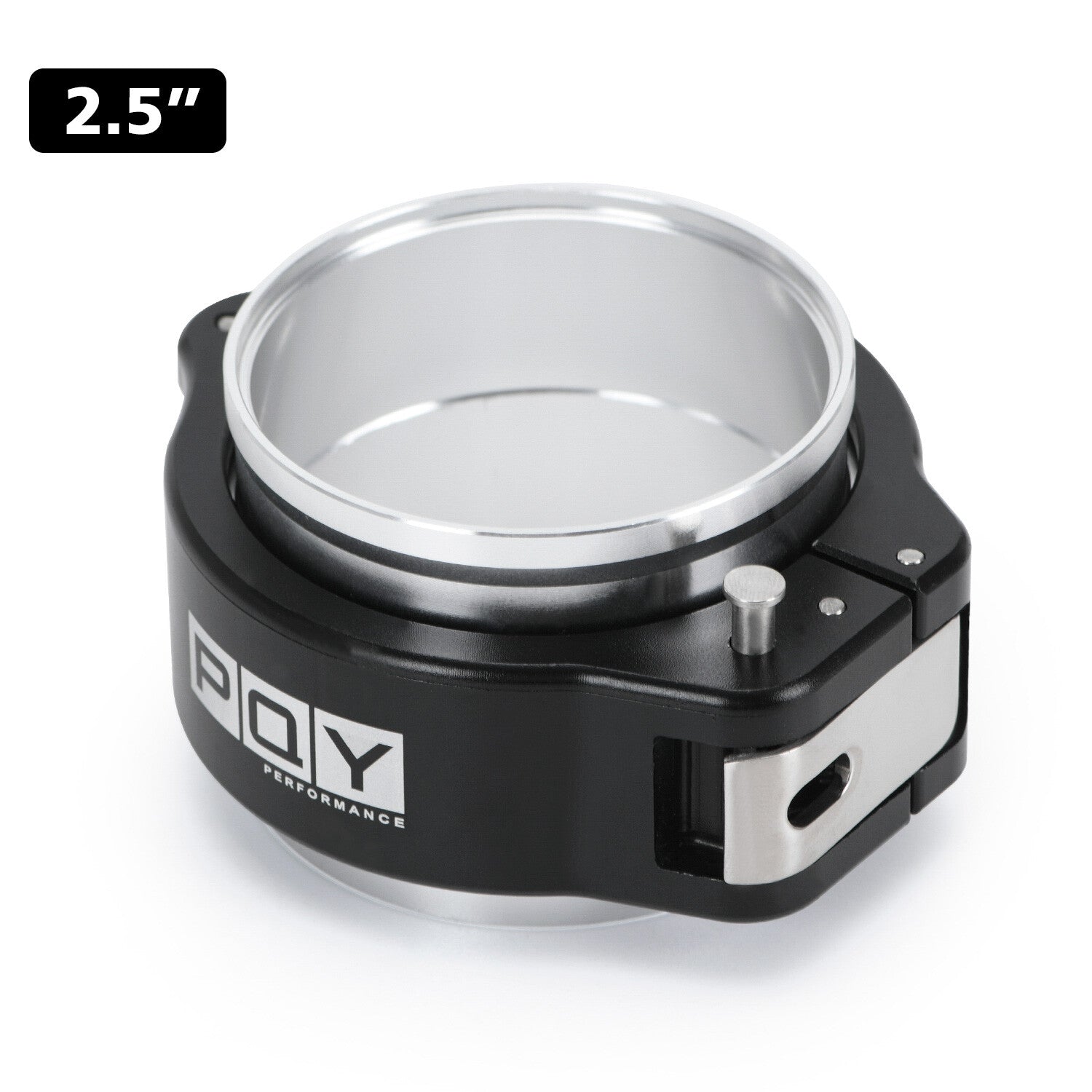 PQY HD Pinless Clamp Assembly 2.5 Inch O.D. Tubing Black High Performance Clamp