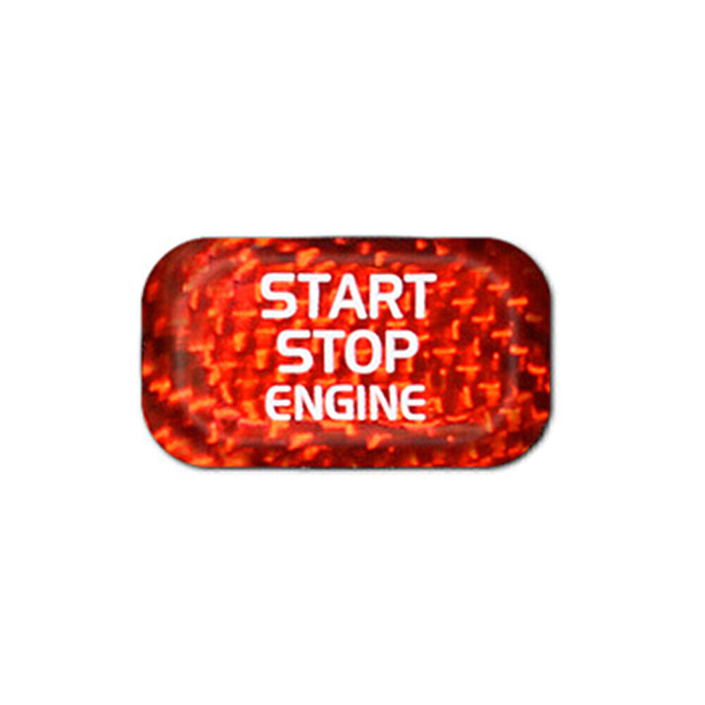 Red Carbon Engine Start Stop Button Sticker Fit for Volvo V40 V60 S60L S60 XC60 S80L