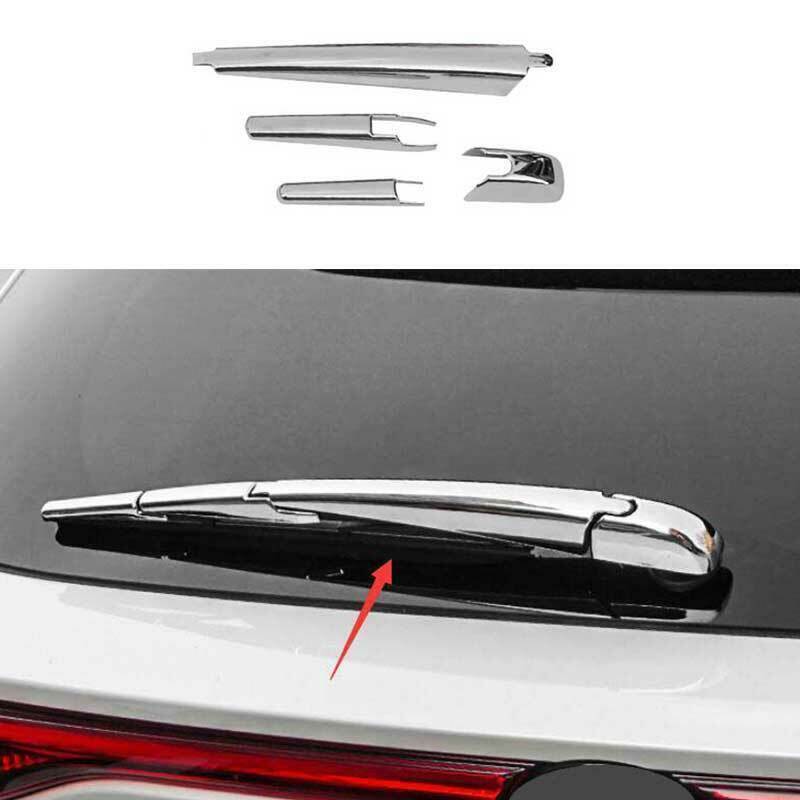 Chrome Rear Window Rain Wiper Cover Trims Decor ABS for Toyota Venza 2021-2023