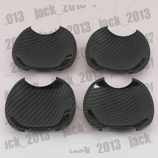 for Toyota for Corolla 2003-2013 4PC Carbon Fiber Exterior Side Door Bowl Cover Trim