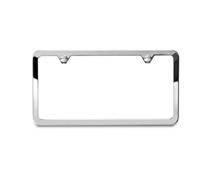 1 piece of car license plate frame cover cap for trunk ultra-thin chrome plating suitable for Genesis