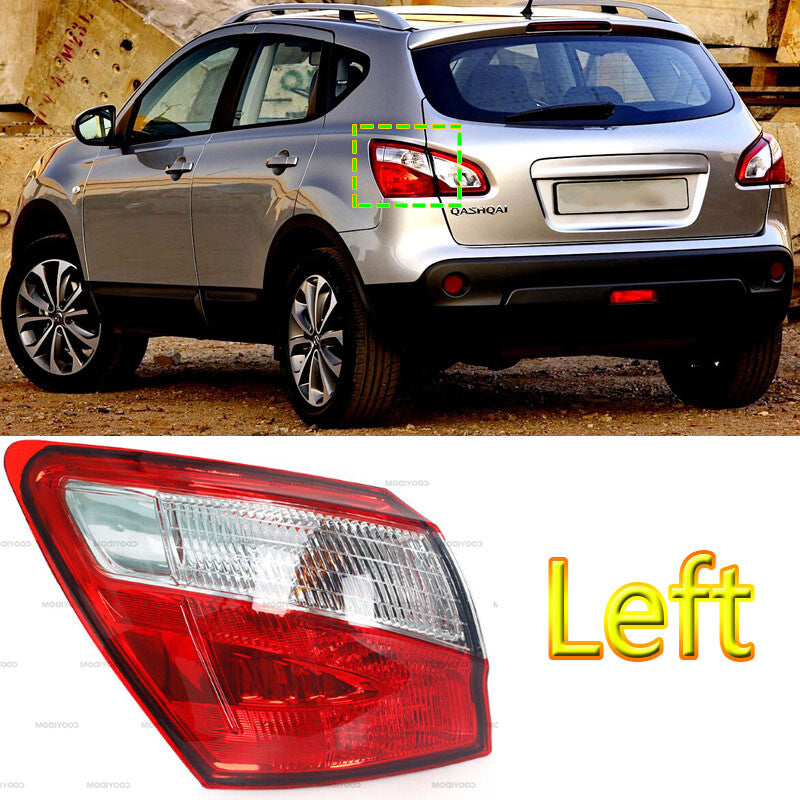 Outer Tail Light Left for Nissan Qashqai 2010-2013 2014 EU Version Accessories
