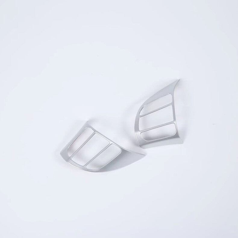 for Hyundai Kona 2018-2021 Silver Steering Wheel Button Frame Cover Trim decor