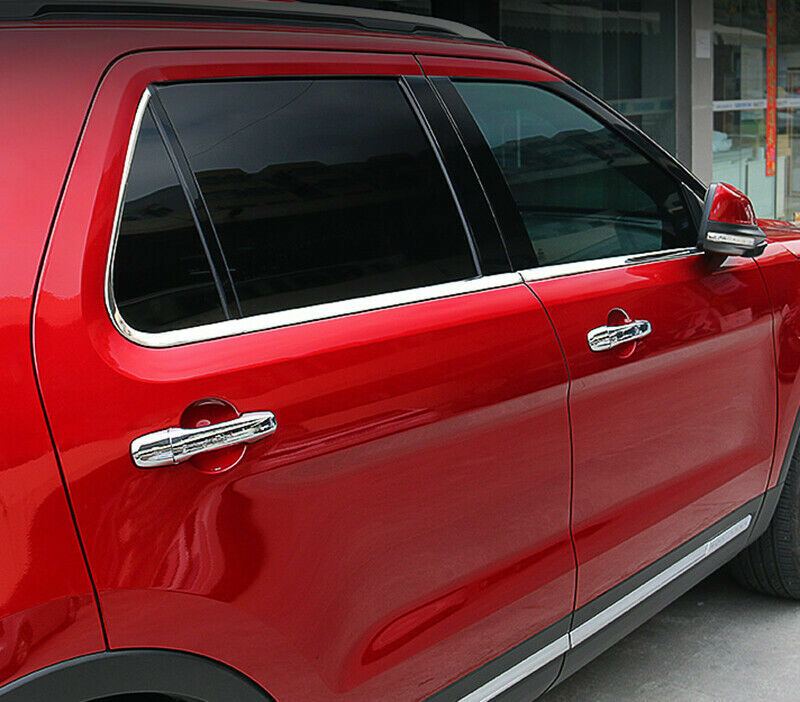 6X for Ford Explorer 2011-2019 Steel Chrome Bottom Window Frame Sill Trim Cover