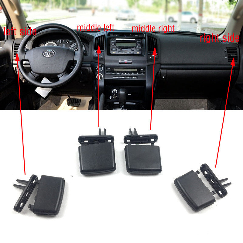Set Air Condition Vent A/C Tab Clip for Toyota for Land Cruiser LC200 FJ200 2008-17