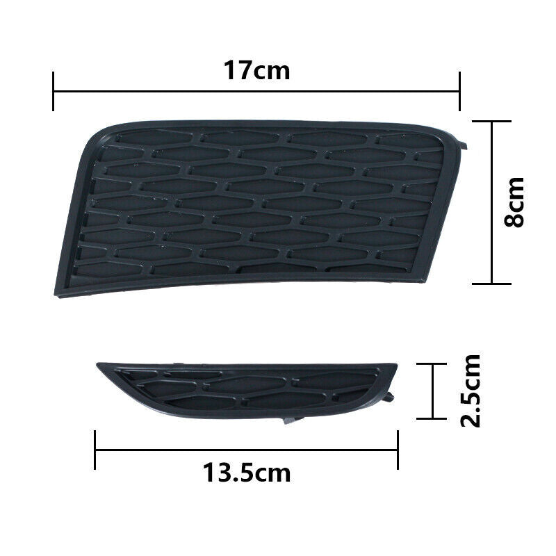 for Range Rover Evoque 2012-2015 Right Front Bumper Fog Light Trim Bezel 2pcs